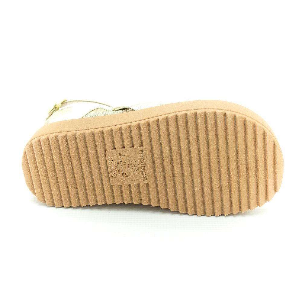 Sandália Feminina Moleca 5489.105 - Dourado E Nude Dourado 4
