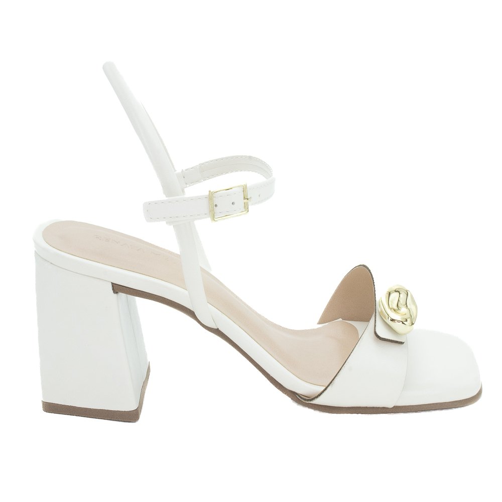 Sandália Feminina Renata Mello 8461.90906 - Off White