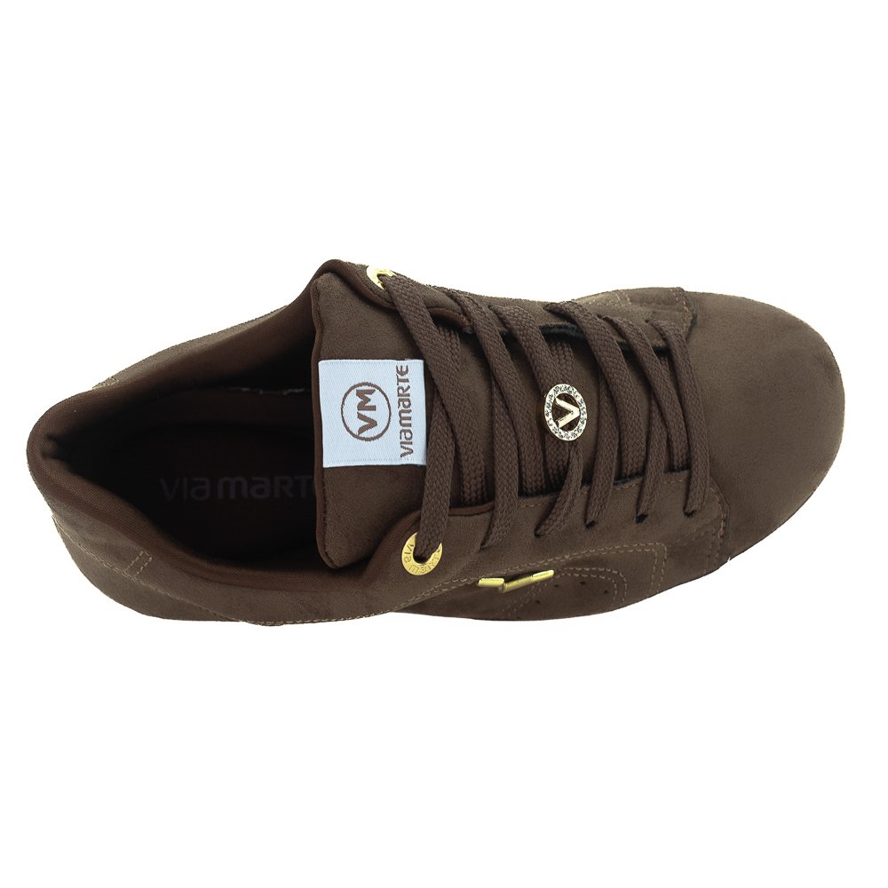 Tênis Feminino Via Marte 020-012-03 - Marrom Marrom 5