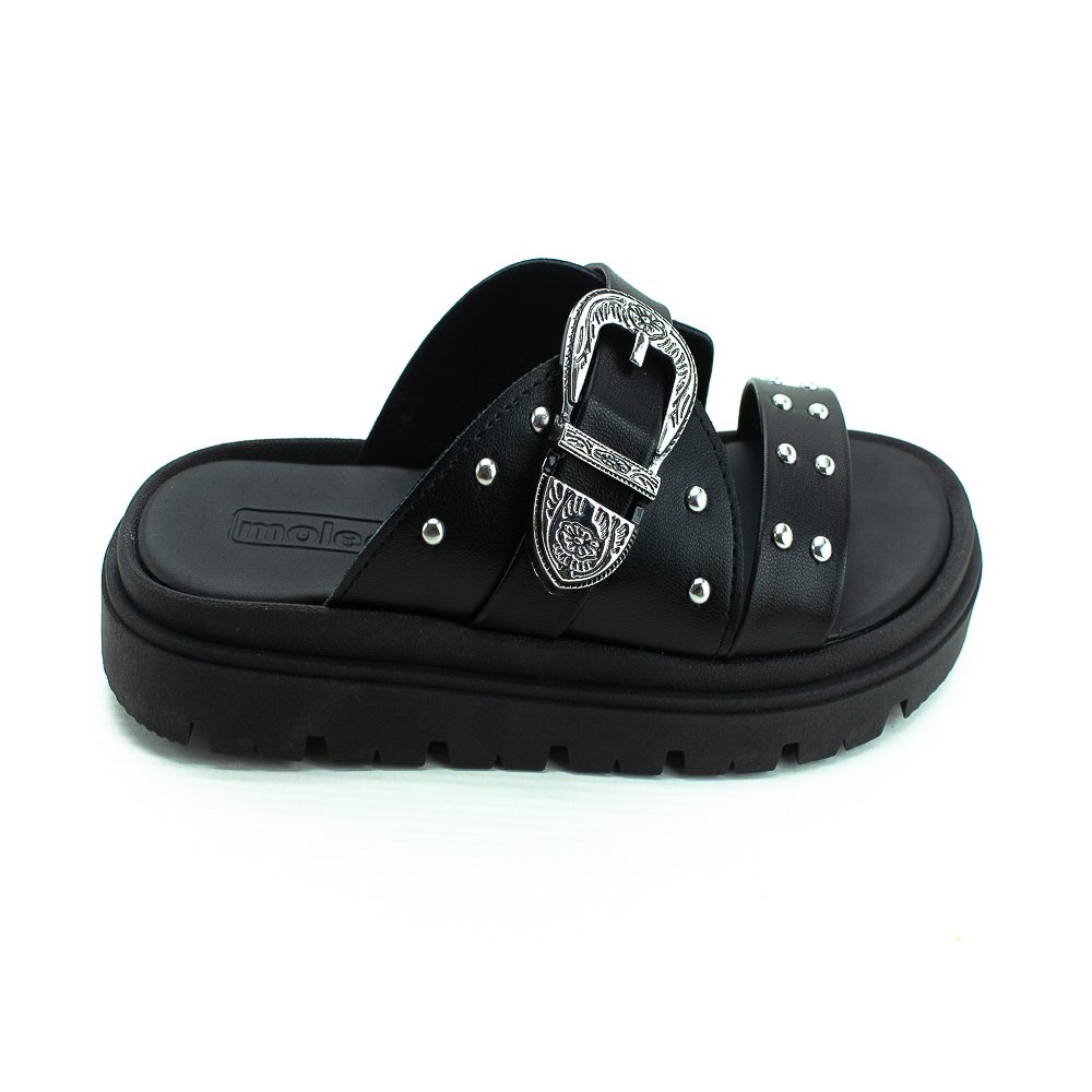 Papete Feminina Moleca 5504.103 - Preto