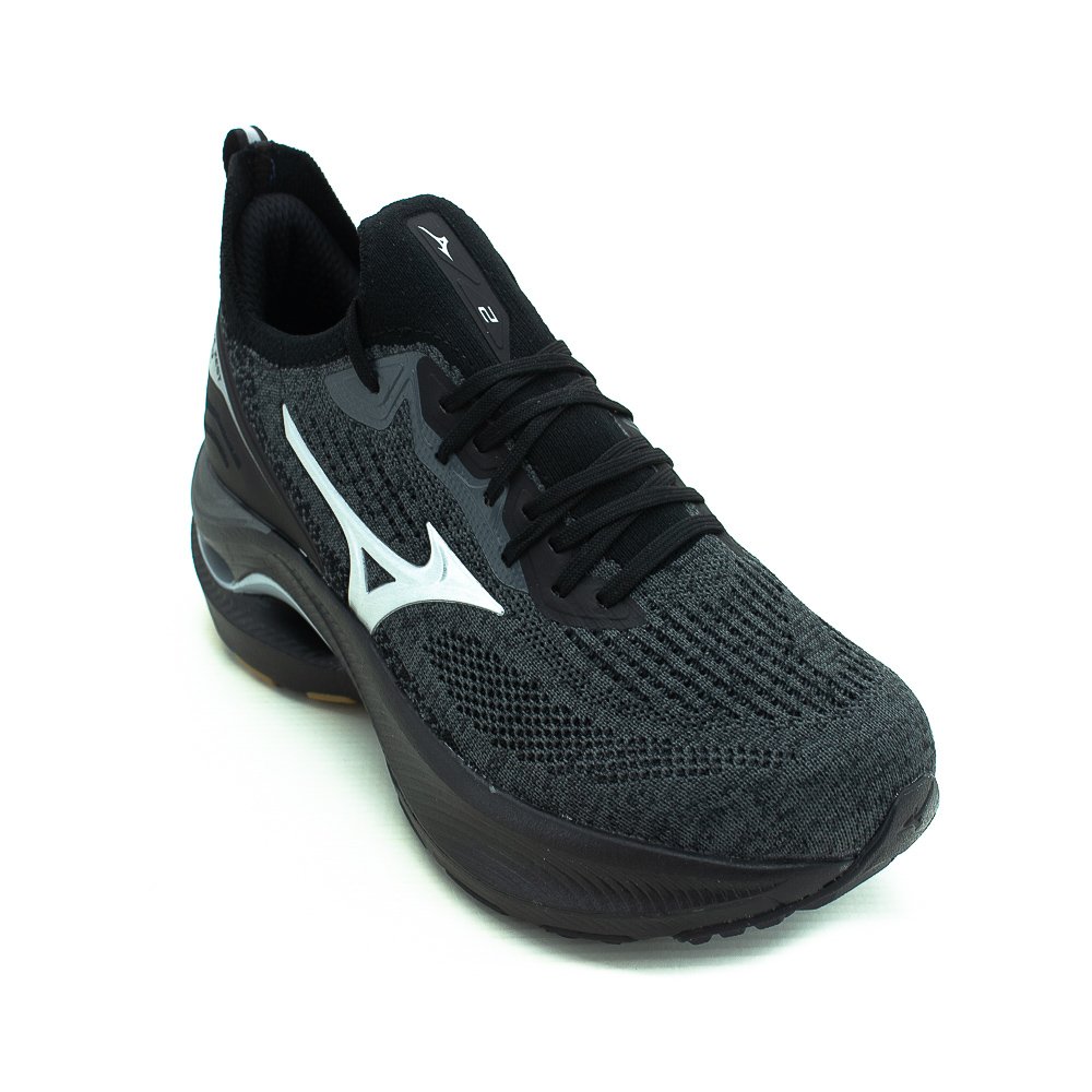 Tênis Masculino Mizuno Wave Zest 2 - Preto Preto 2