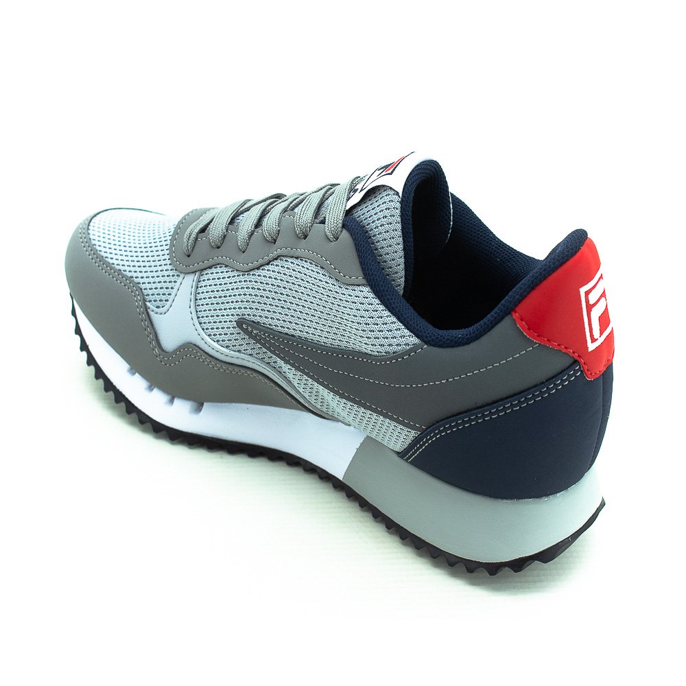 Tênis Masculino Fila Euro Jogger Sport Ii - Cinza Cinza 3