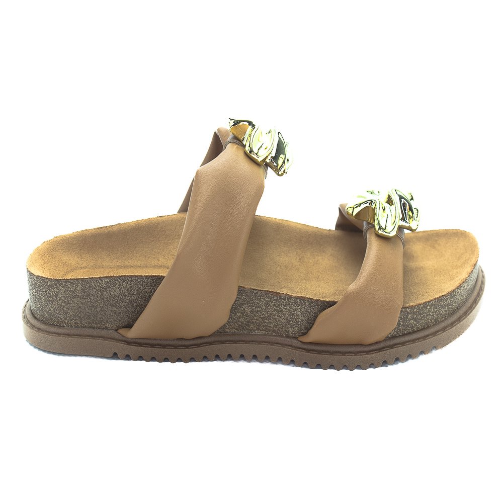 Papete Feminina Beira Rio 8523.115 - Marrom