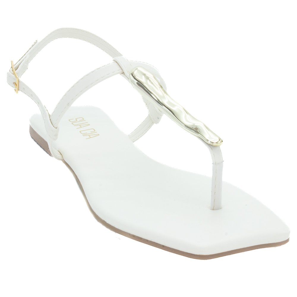 Sandália Feminina Sua Cia 8230.16060 - Off White Branco 2