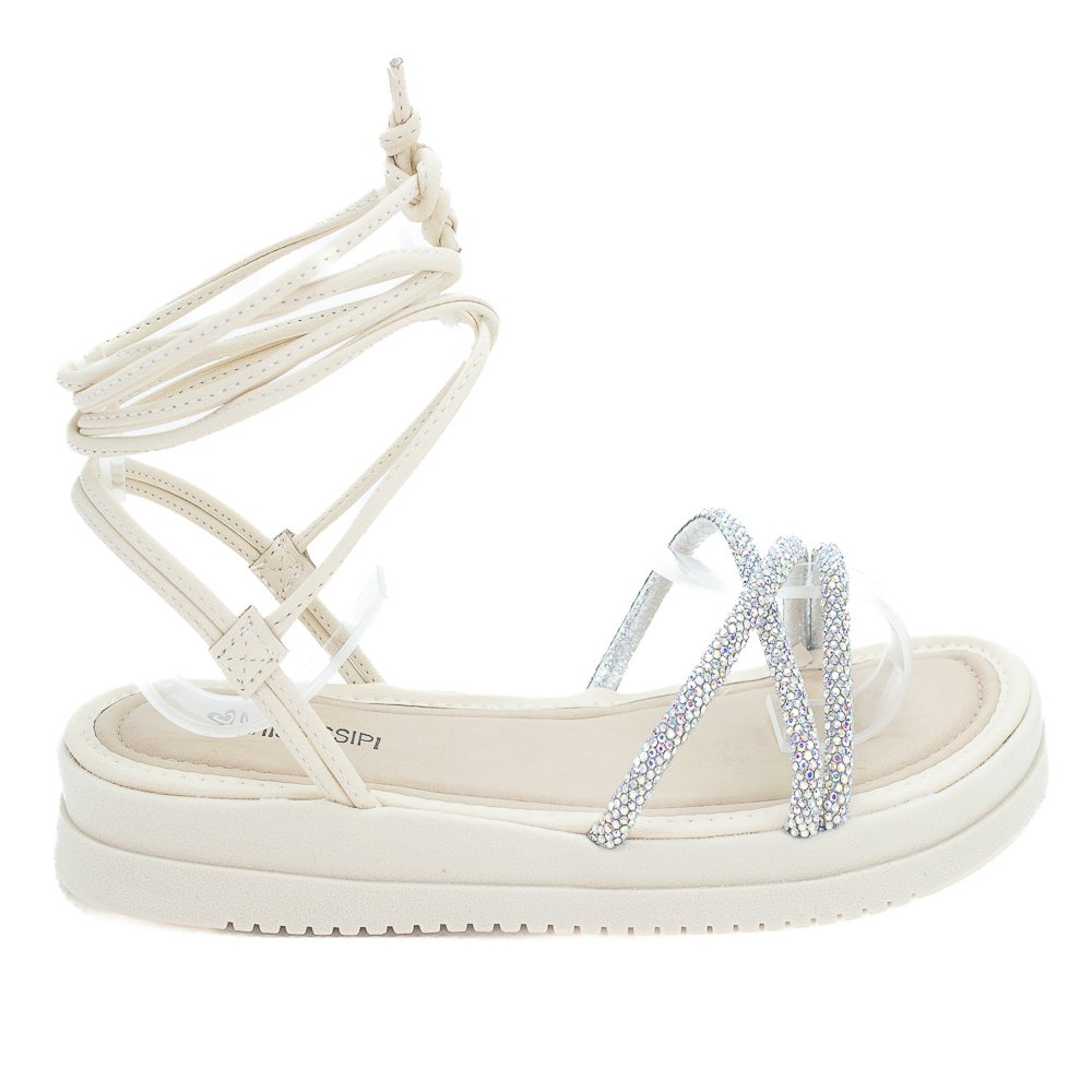 Sandália Feminina Mississipi Mi717 - Off White