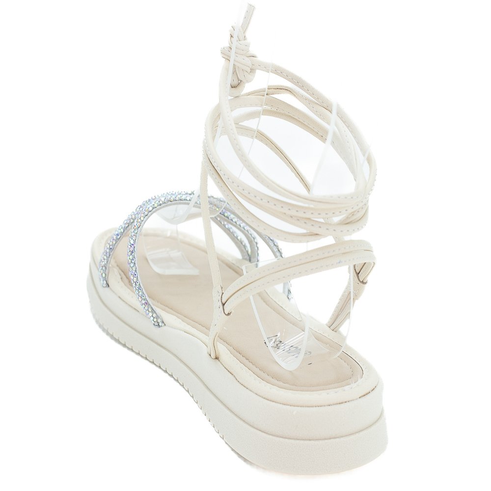Sandália Feminina Mississipi Mi717 - Off White Branco 3