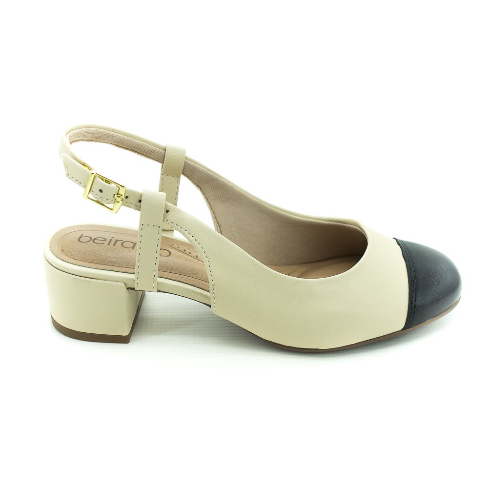Sapato Slingback Feminino Beira Rio 4301.111 - Bege