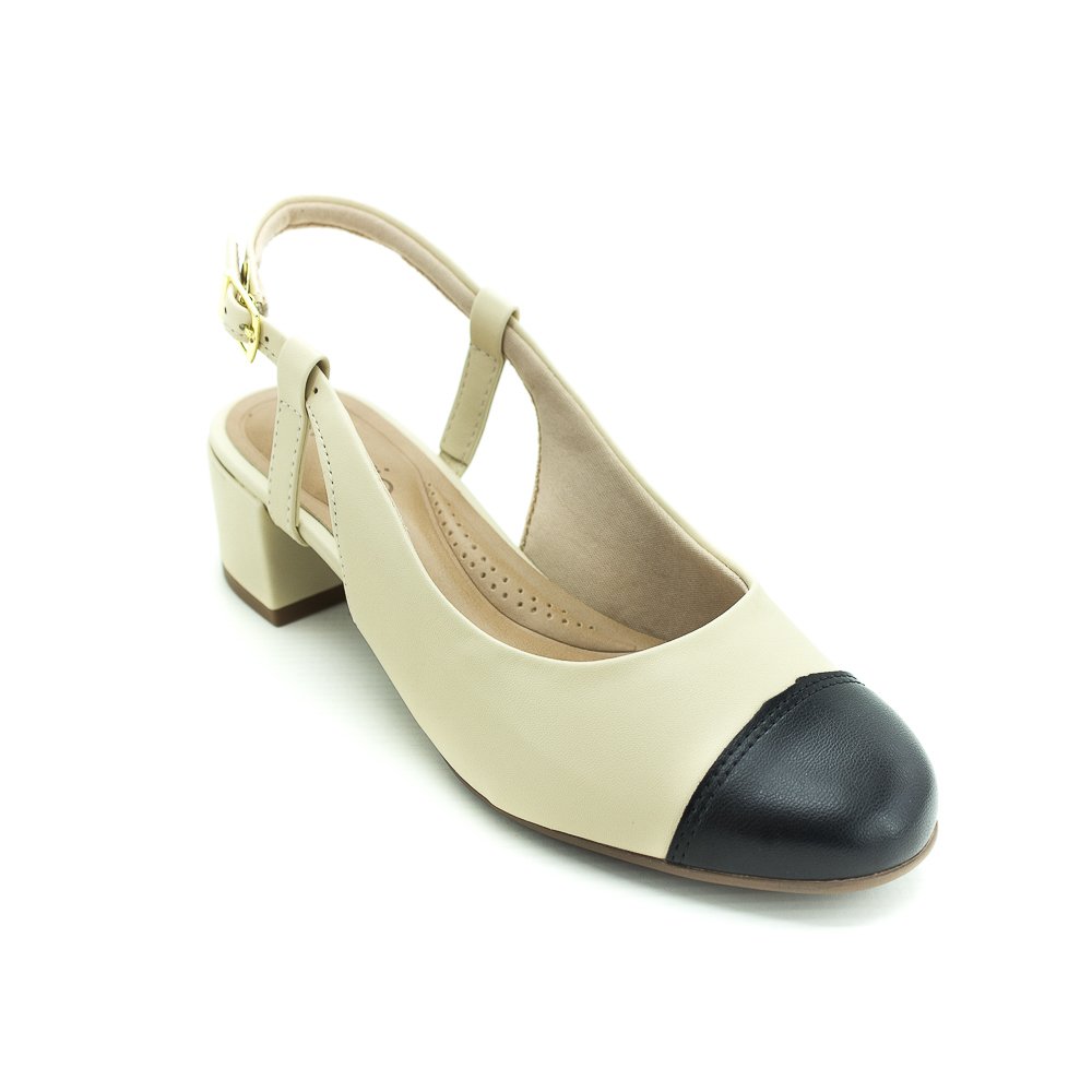 Sapato Slingback Feminino Beira Rio 4301.111 - Bege Bege 2
