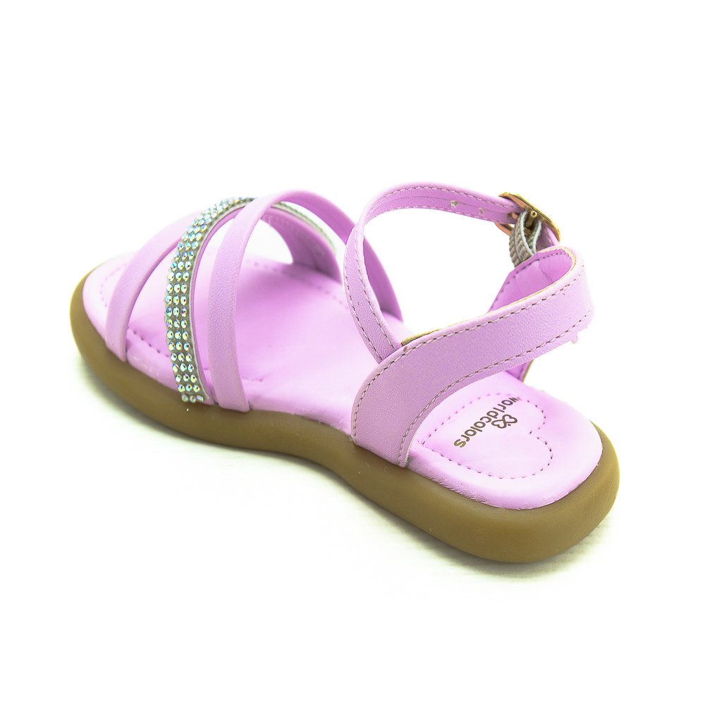 Sandália Infantil Menina World Colors 349.003 - Rosa Rosa 3