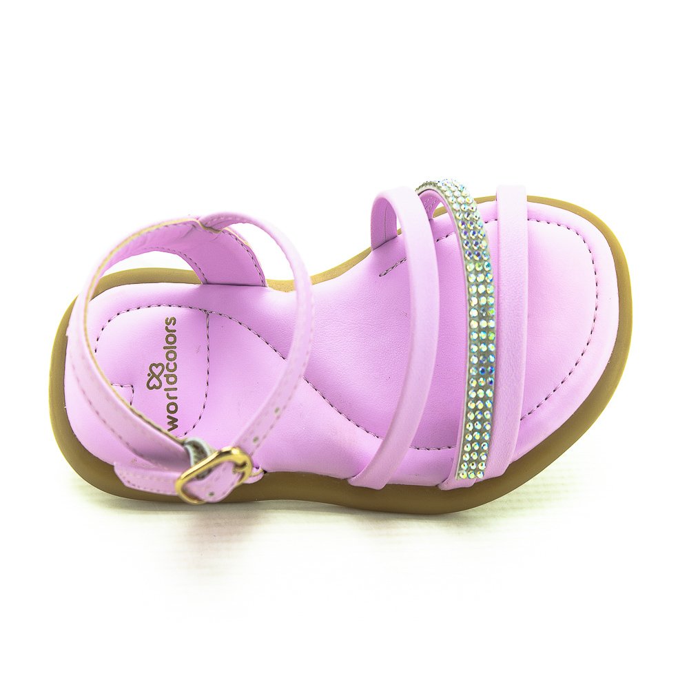 Sandália Infantil Menina World Colors 349.003 - Rosa Rosa 5