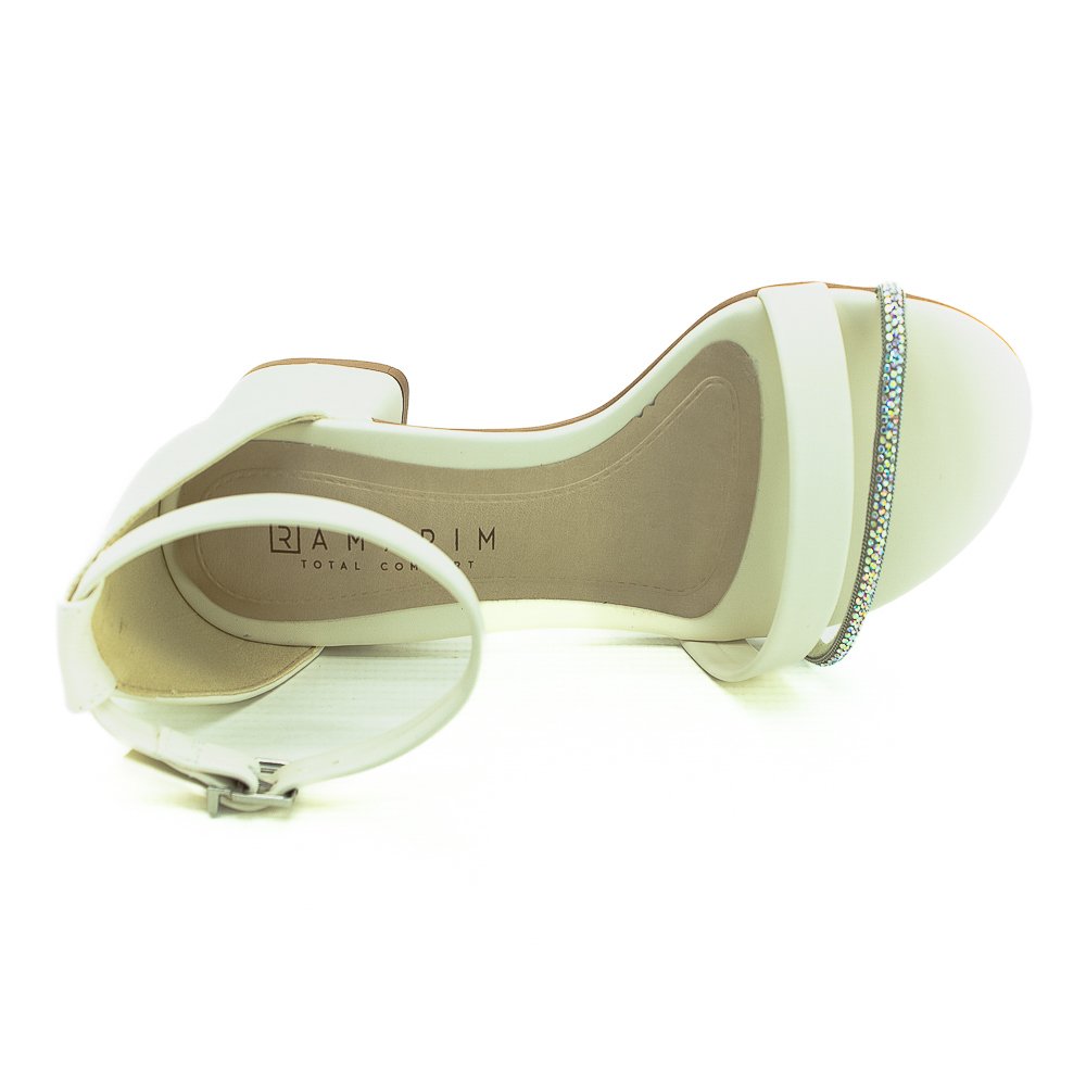 Sandália Feminina Ramarim 24-5208 - Off White Branco 5