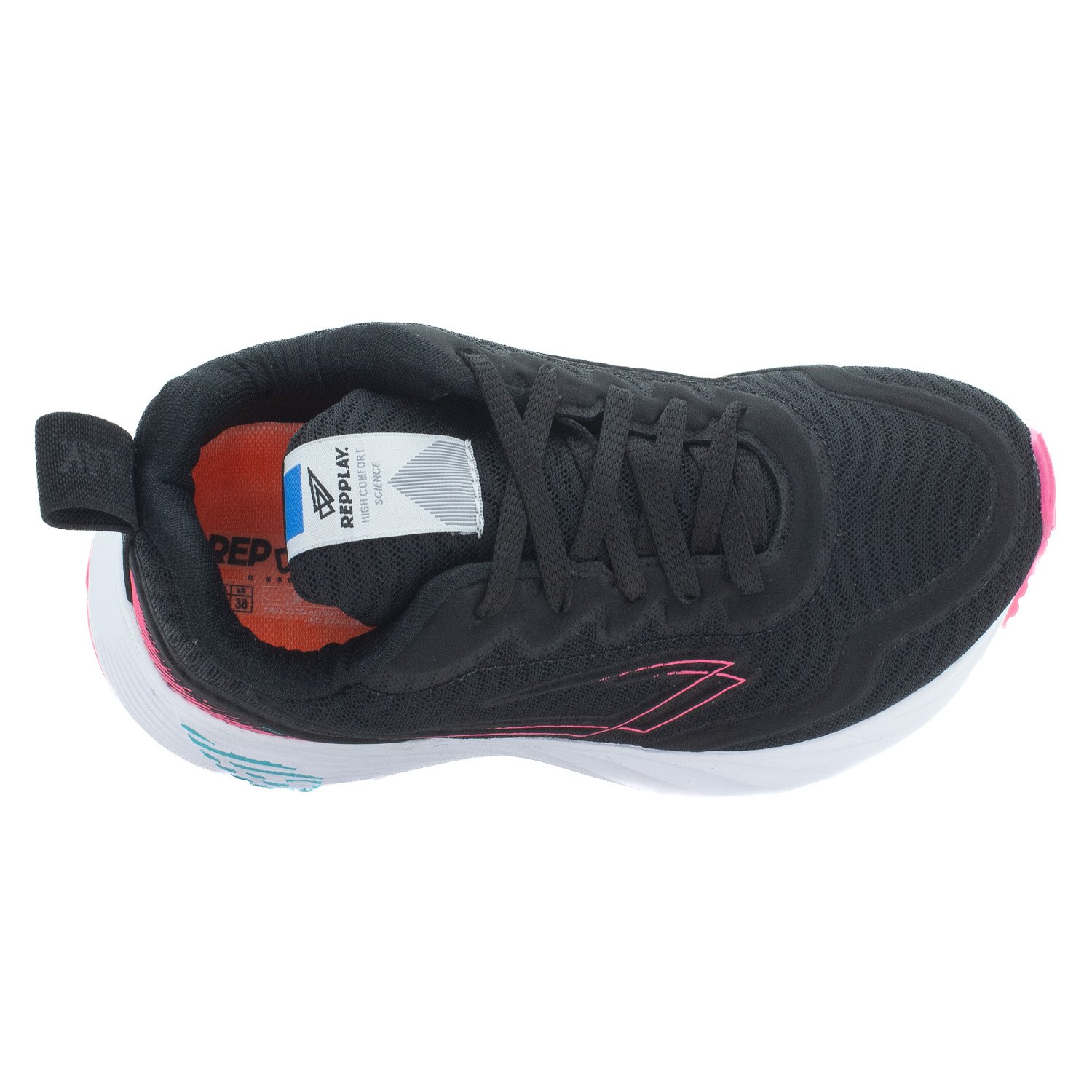 Tênis Feminino Repplay RP2040 - Preto Preto 5