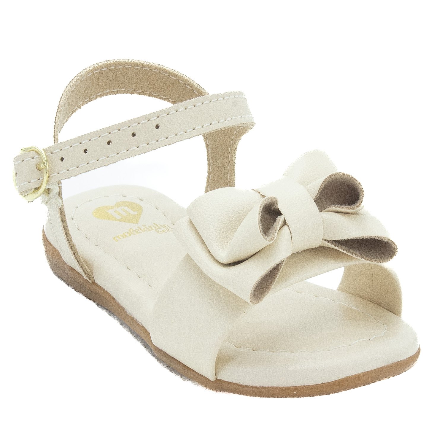 Sandália Infantil Menina Molekinha 2114.275 - Bege Bege 2