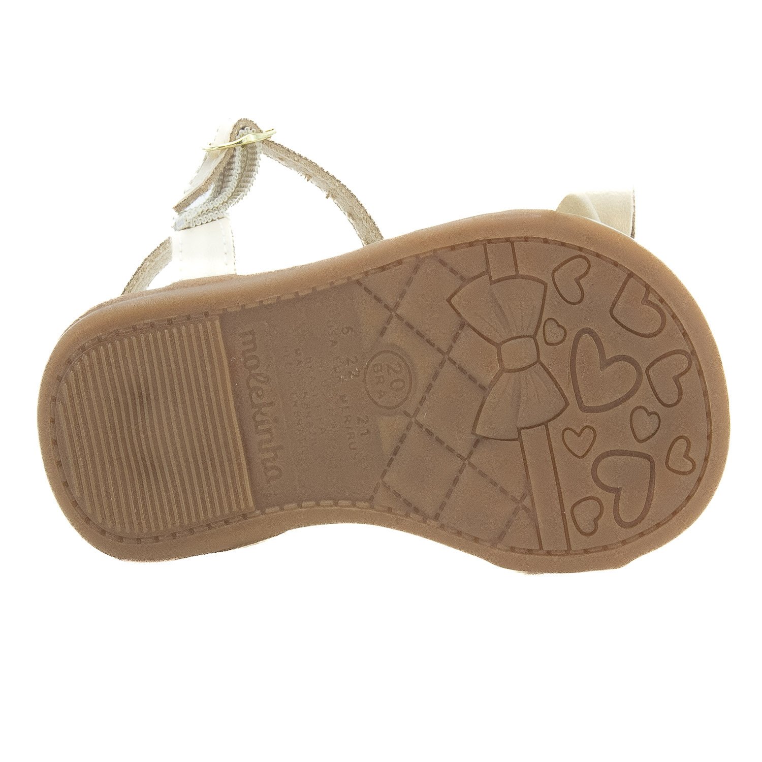 Sandália Infantil Menina Molekinha 2114.275 - Bege Bege 4