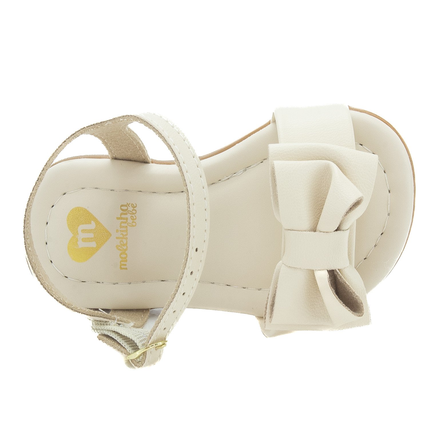 Sandália Infantil Menina Molekinha 2114.275 - Bege Bege 5