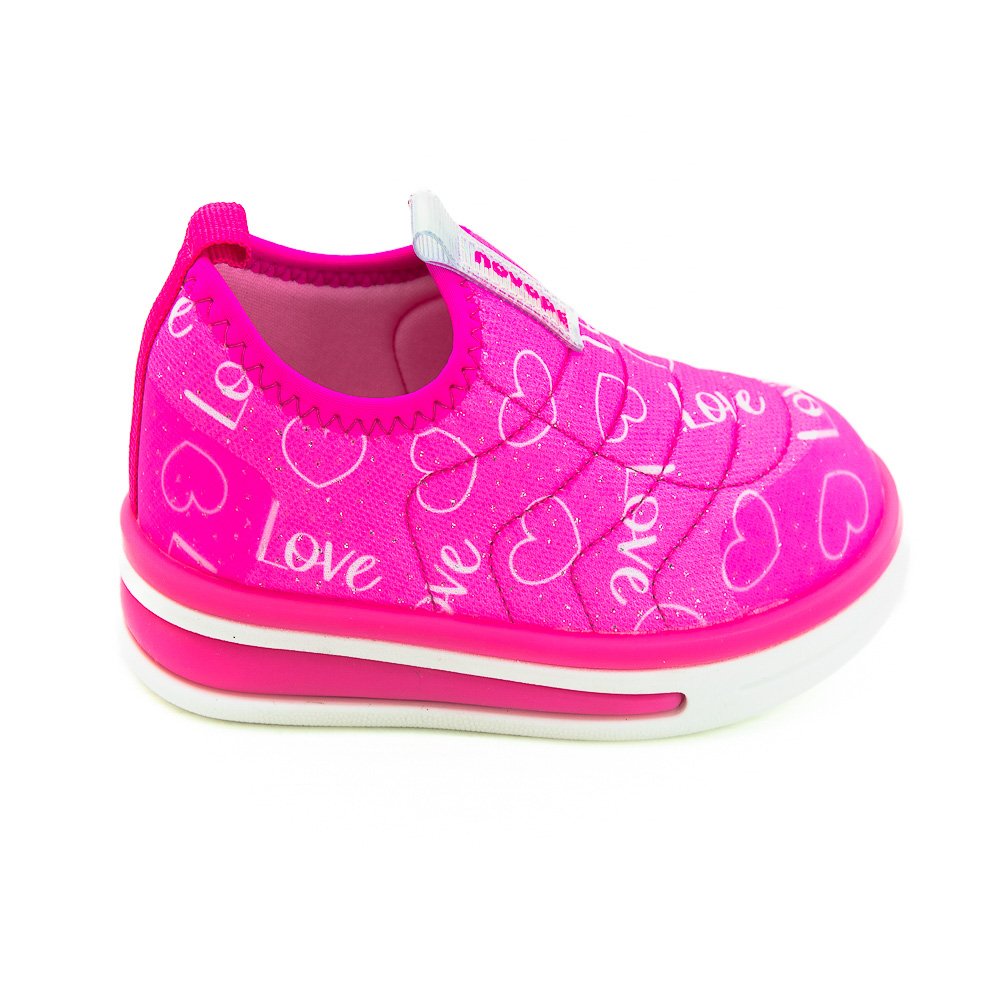 Tênis Infantil Menina Novopé 72001016 - Rosa