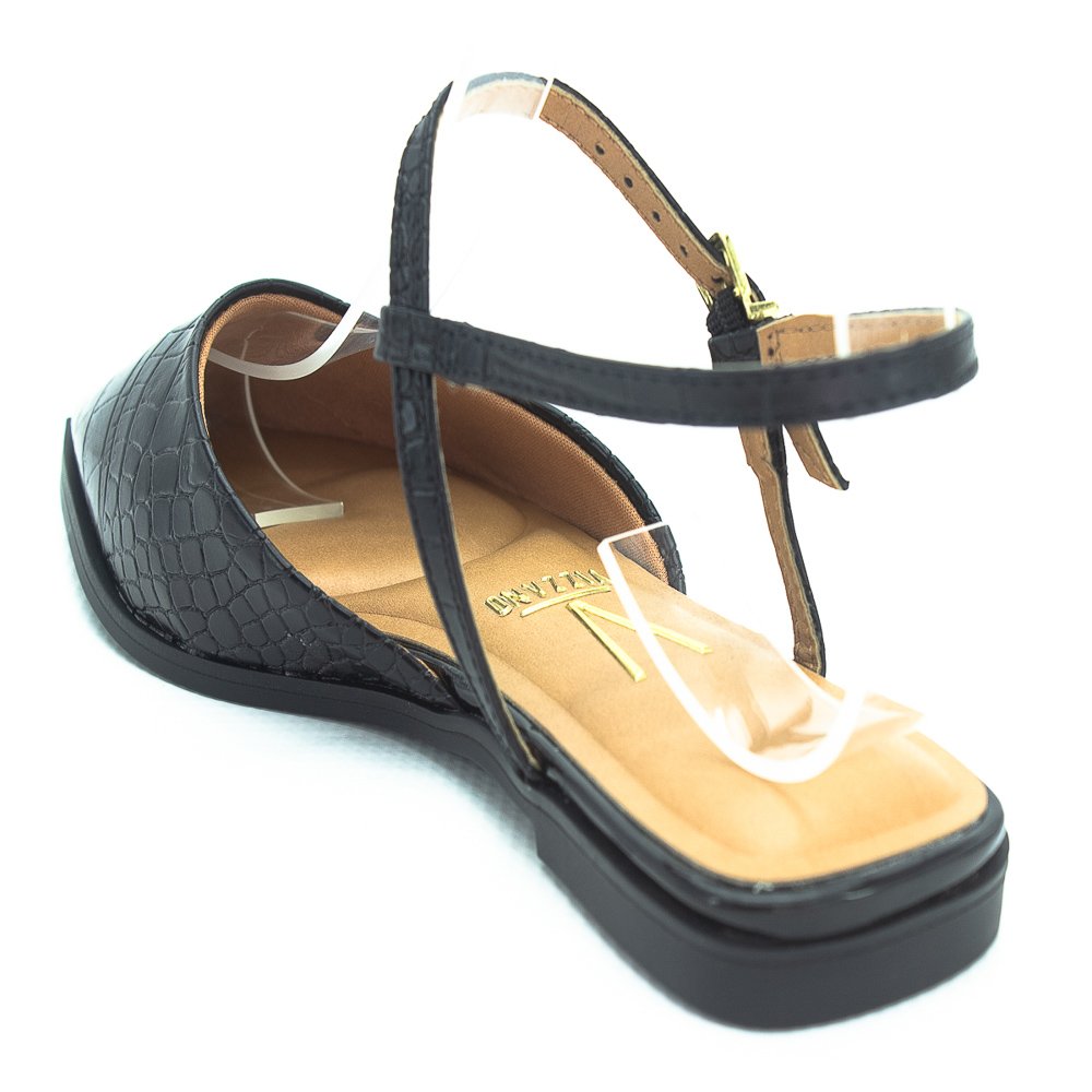 Sapatilha Feminina Vizzano Slingback 1449.100 - Preto Preto 3