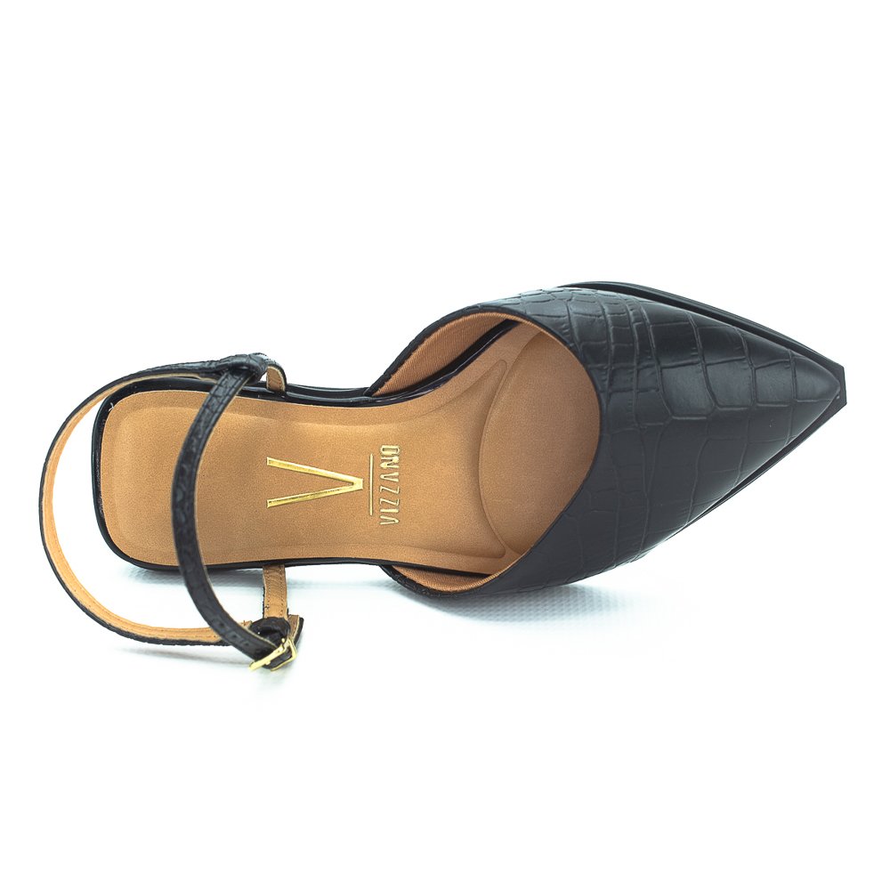 Sapatilha Feminina Vizzano Slingback 1449.100 - Preto Preto 5