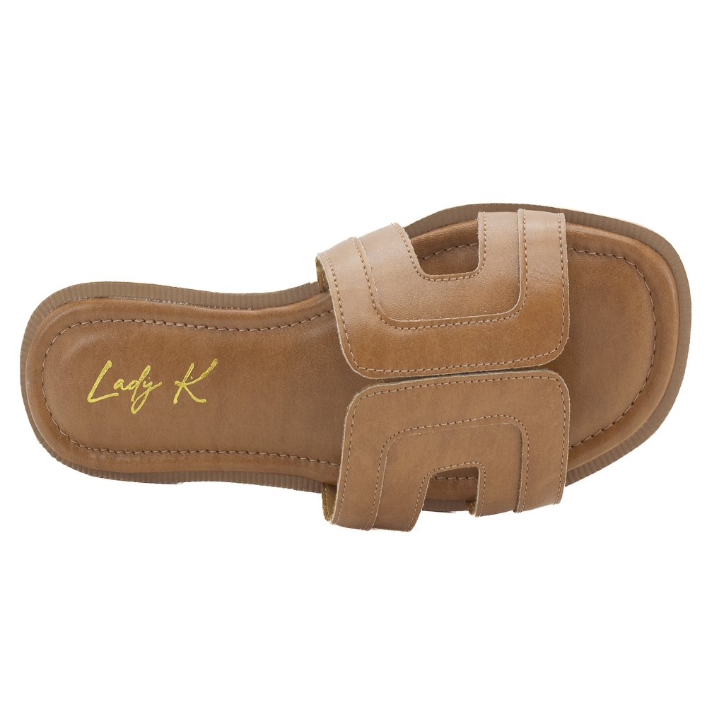 Rasteira Feminina Lady K PE1518 - Marrom Marrom 5