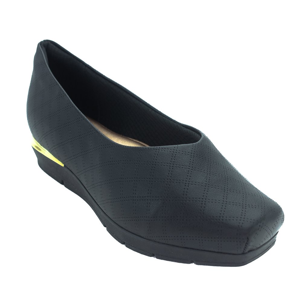 Sapato Feminino Picadilly 147191-46 - Preto Preto 2