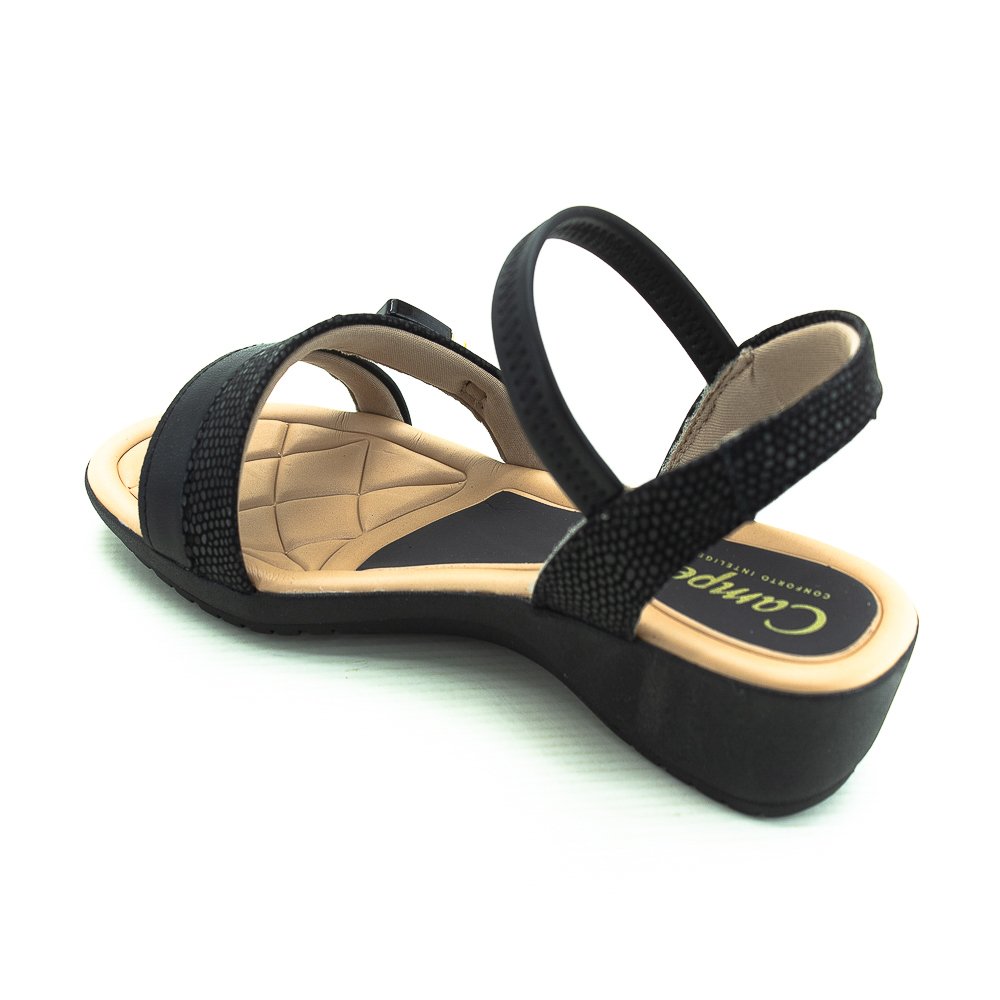 Sandália Feminina Campesi Cp151 - Preto Preto 3