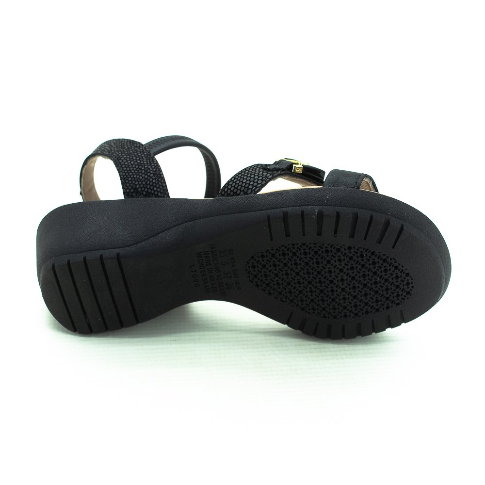 Sandália Feminina Campesi Cp151 - Preto Preto 4