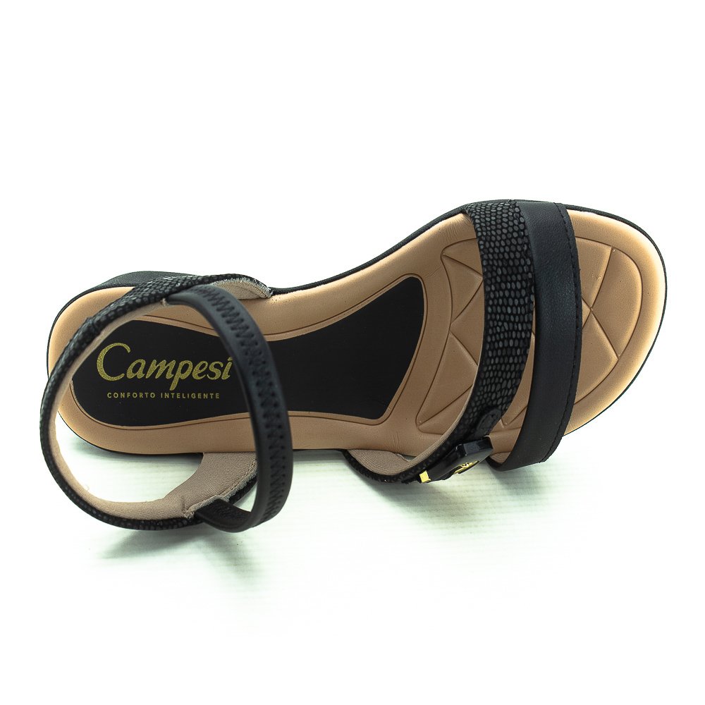 Sandália Feminina Campesi Cp151 - Preto Preto 5