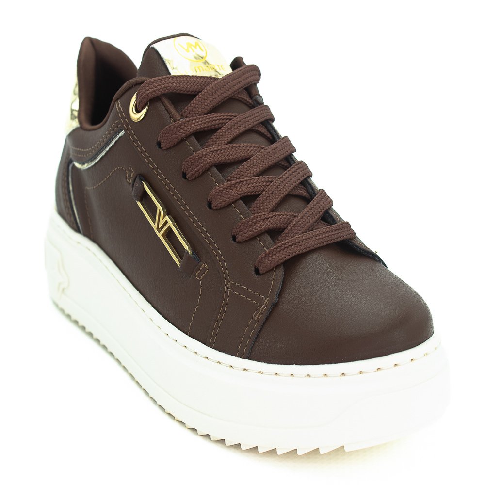Tênis Feminino Via Marte 055-020-03 - Marrom Marrom 2