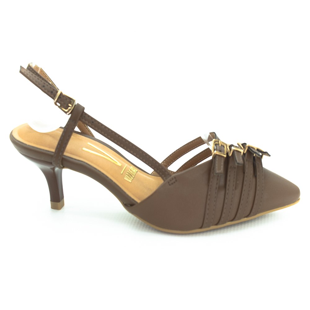 Sacarpin Feminino Vizzano Slingback 1122.890 - Marrom