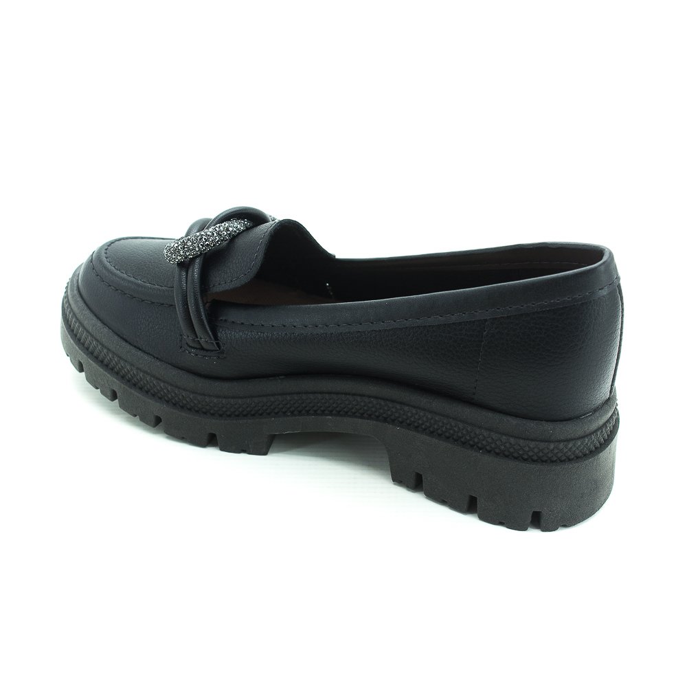 Mocassim Feminino Moleca 5775.107 - Preto Preto 3