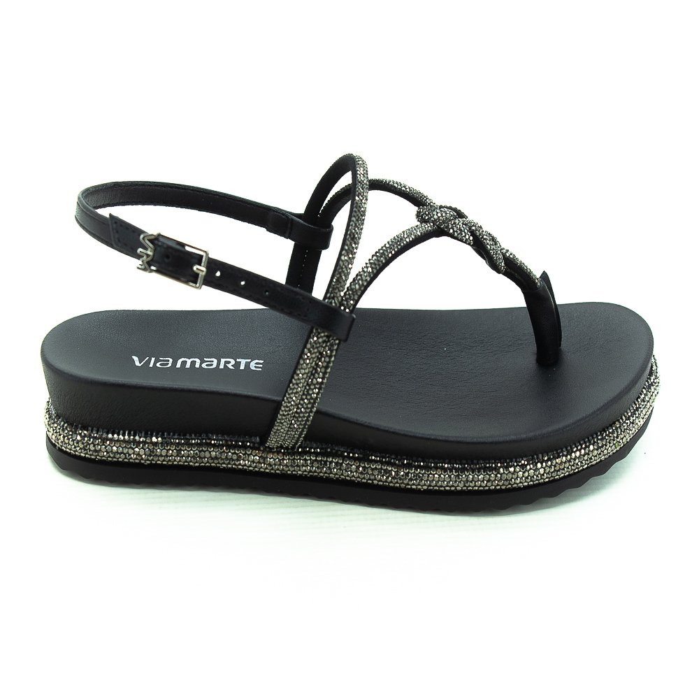 Sandália Feminina Via Marte 101-005-02 - Preto