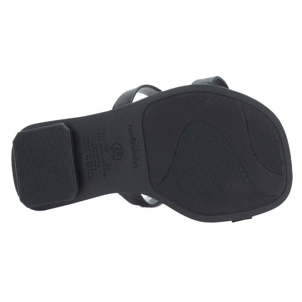 Rasteira Infantil Menina Molekinha 2354.121 - Preto Preto 4