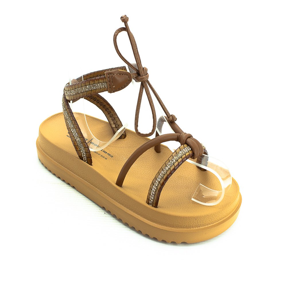 Sandália Feminina Dakota Y7833 - Marrom Marrom 2