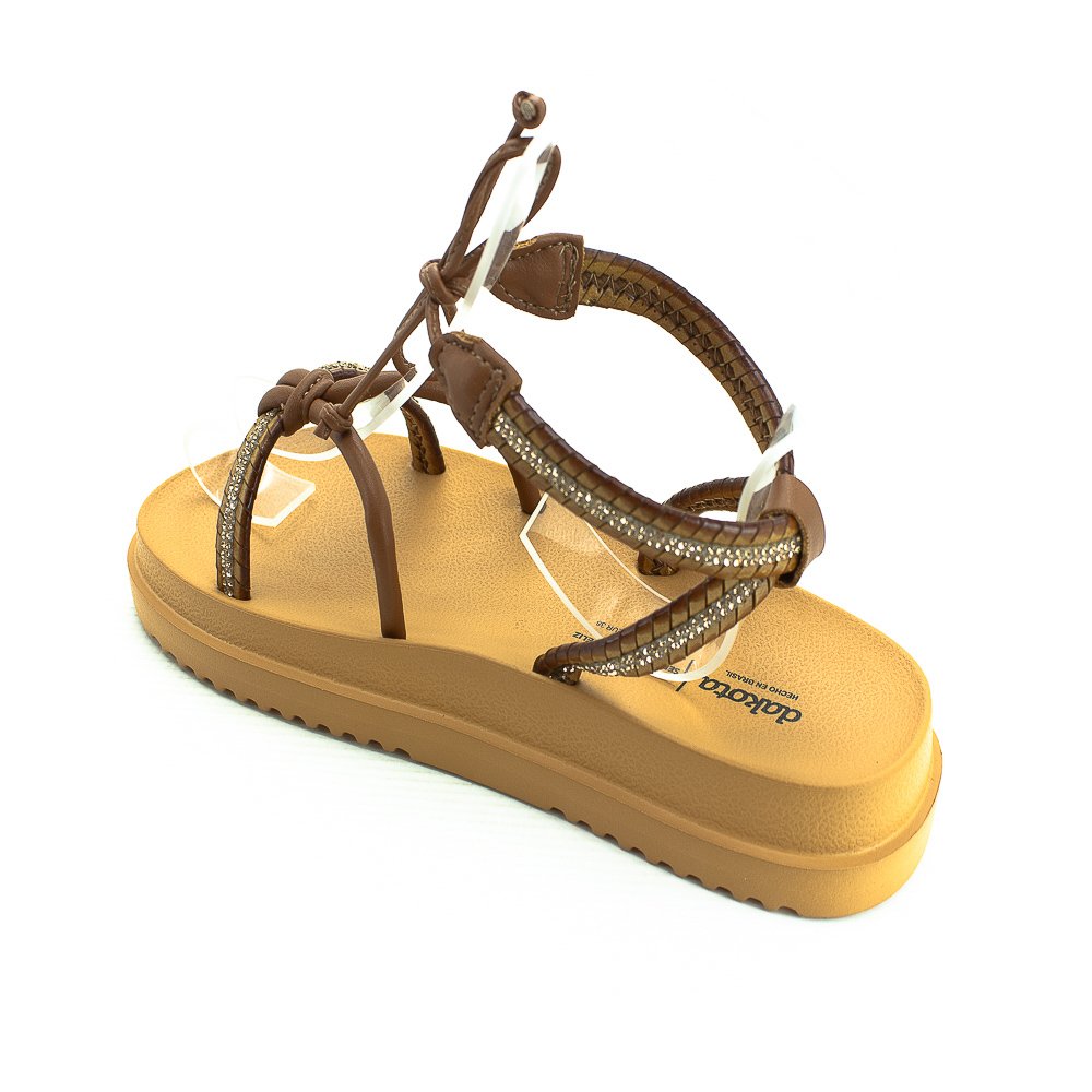 Sandália Feminina Dakota Y7833 - Marrom Marrom 3