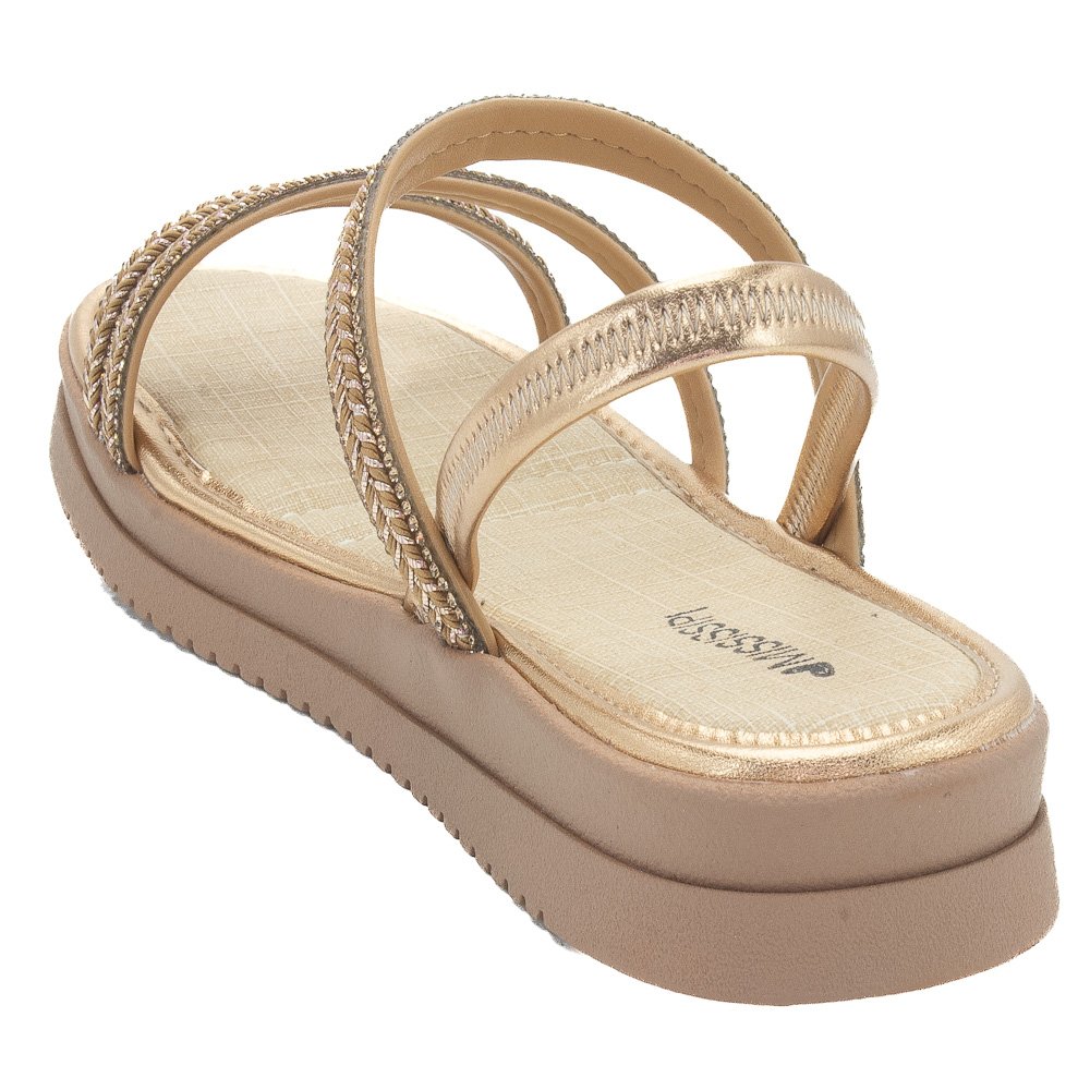 Sandália Feminina Mississipi ME353 - Nude Bege 3
