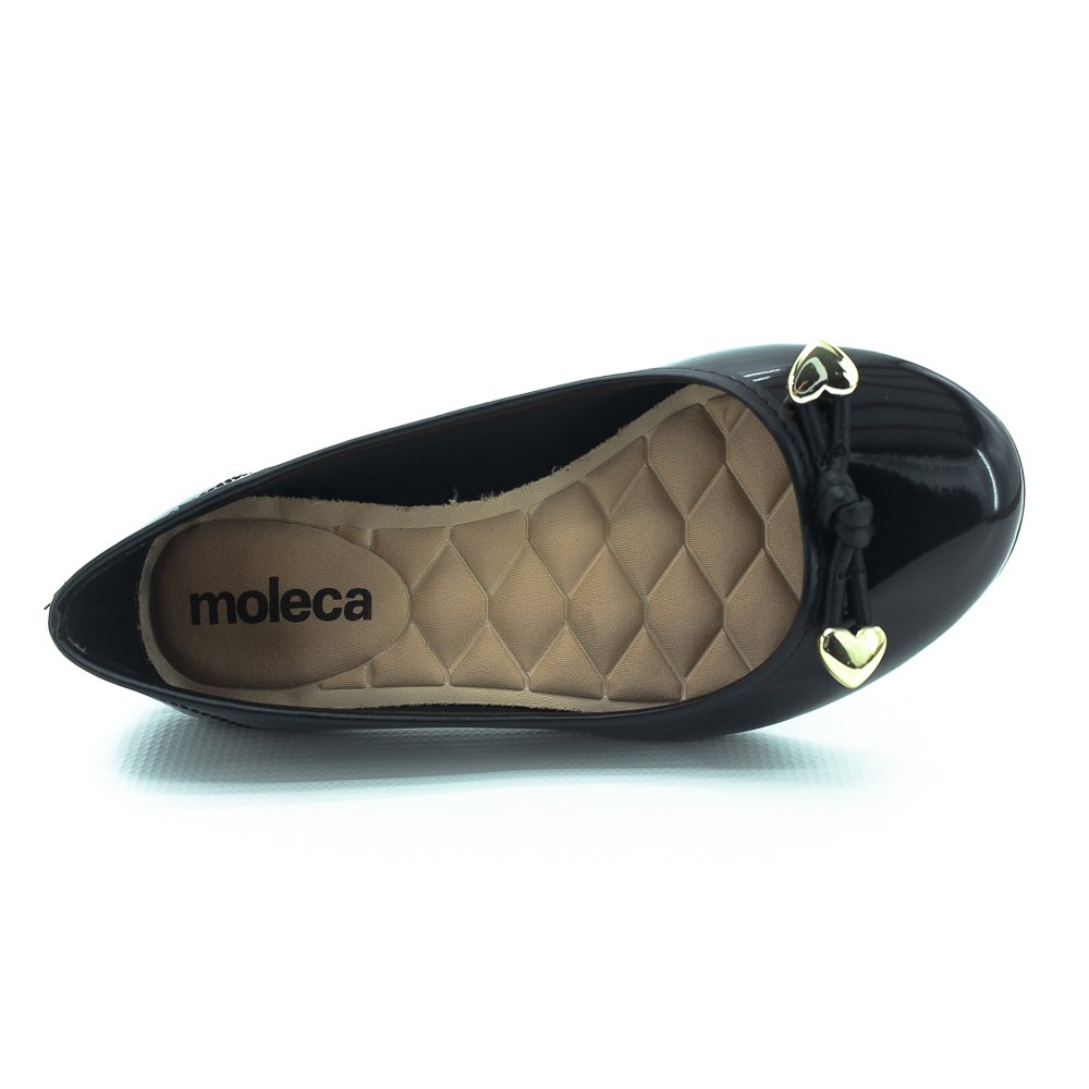 Sapatilha Feminina Moleca 5027.1476 - Preto Preto 5