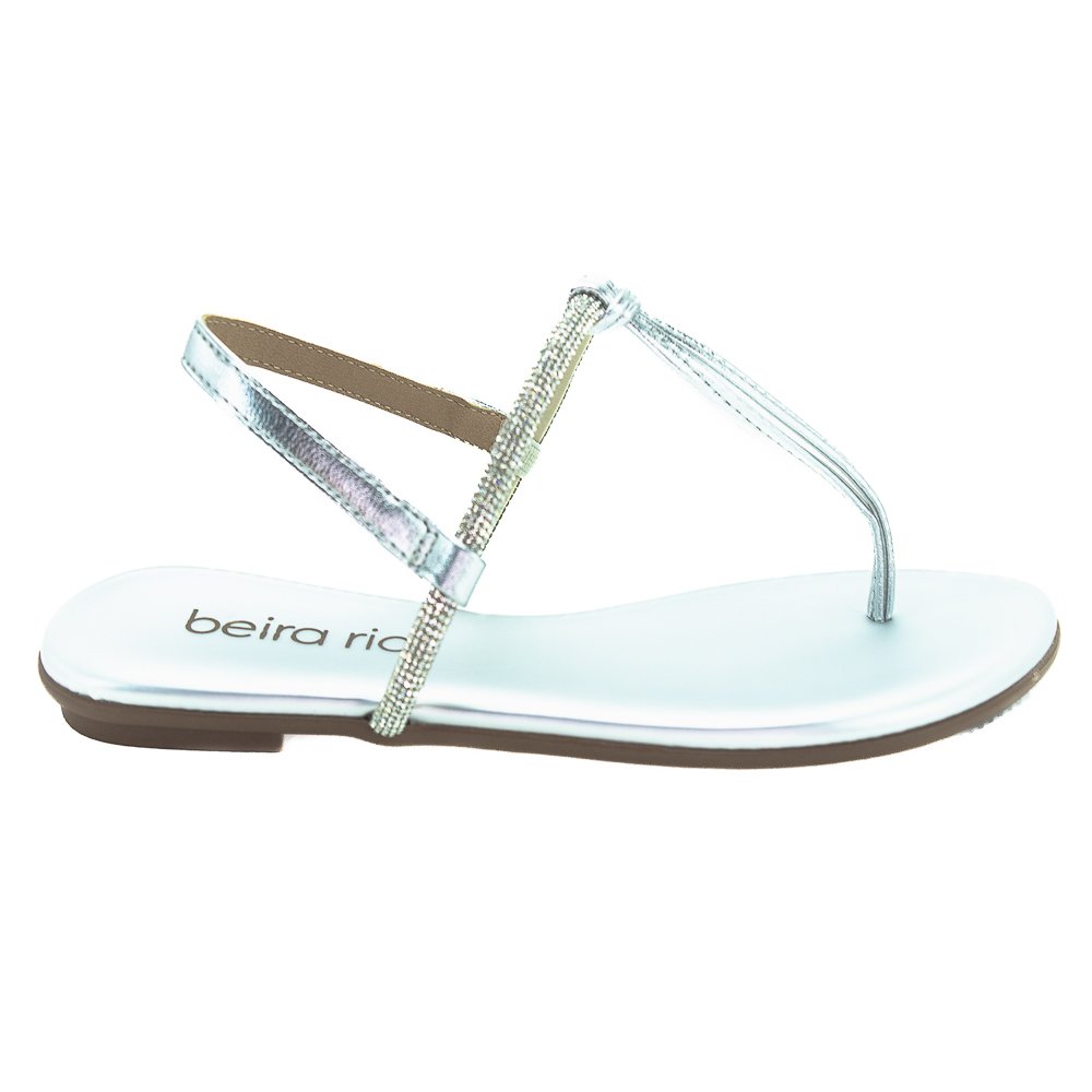 Sandália Feminina Beira Rio 8384.769 - Prata