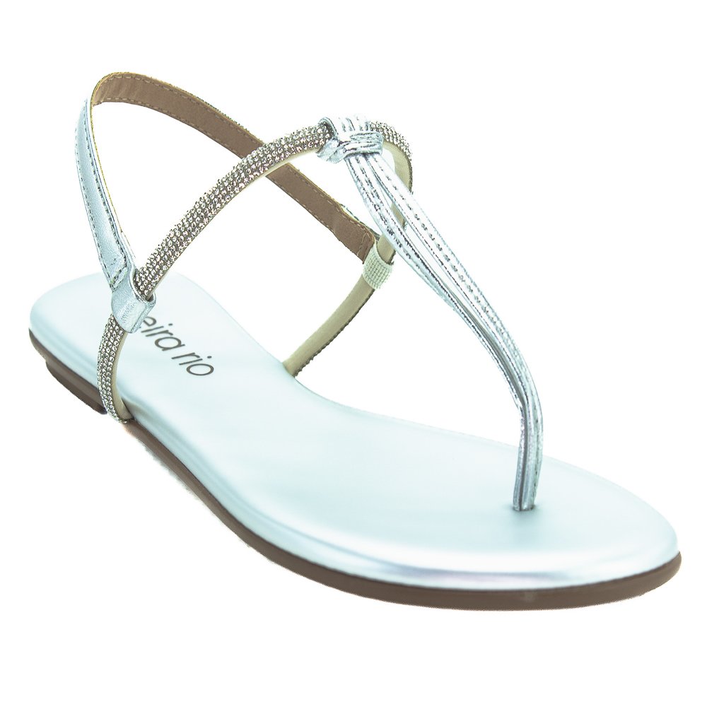 Sandália Feminina Beira Rio 8384.769 - Prata Prata 2
