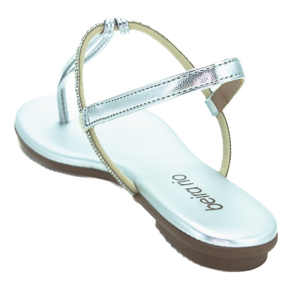 Sandália Feminina Beira Rio 8384.769 - Prata Prata 3
