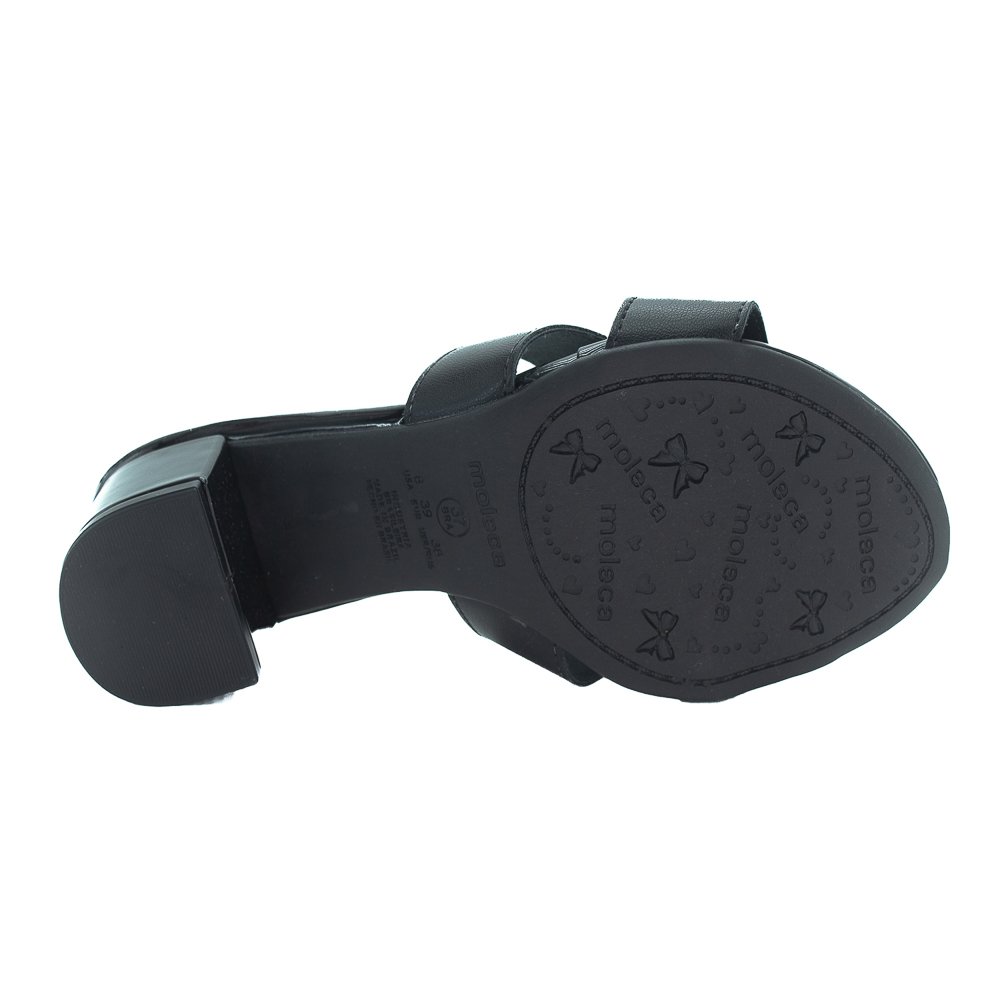 Tamanco Feminino Moleca 5259.875 - Preto Preto 4