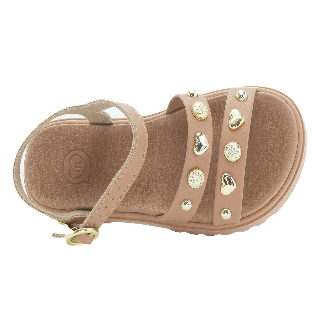 Sandália Infantil Menina Molekinha 2344.142 - Nude Bege 5