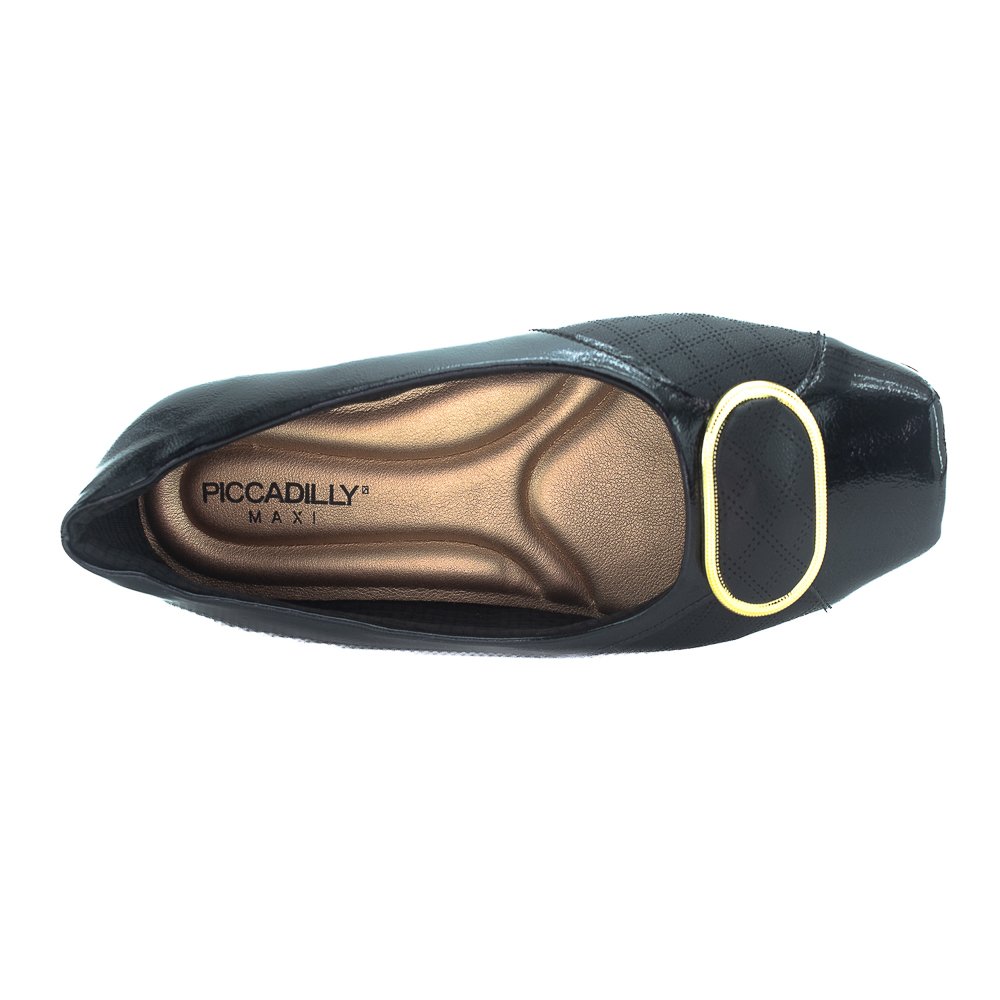 Sapato Feminino Picadilly 147323-2 - Preto Preto 5