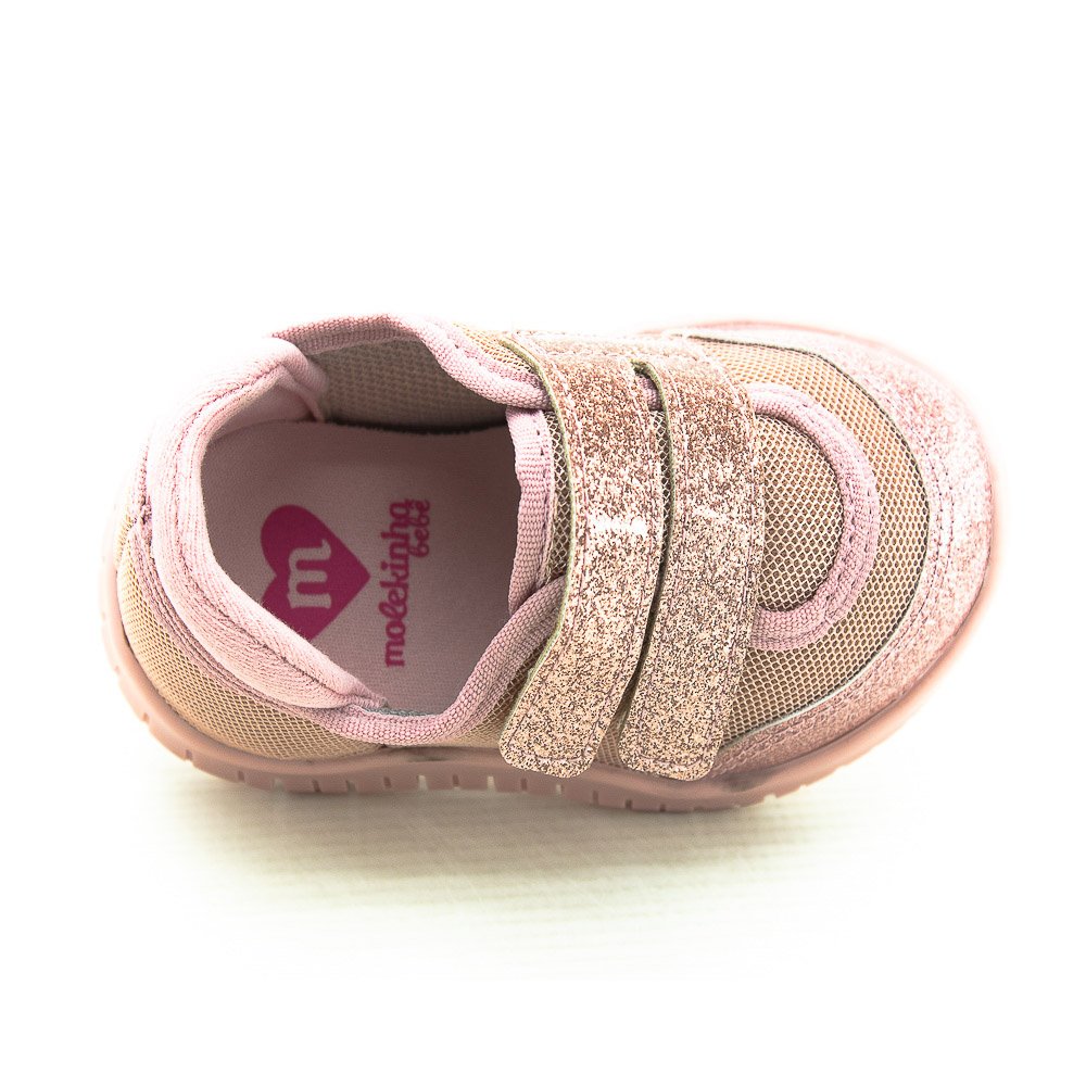 Tênis Infantil Menina Molekinha 2736.103 - Rosa Rosa 5
