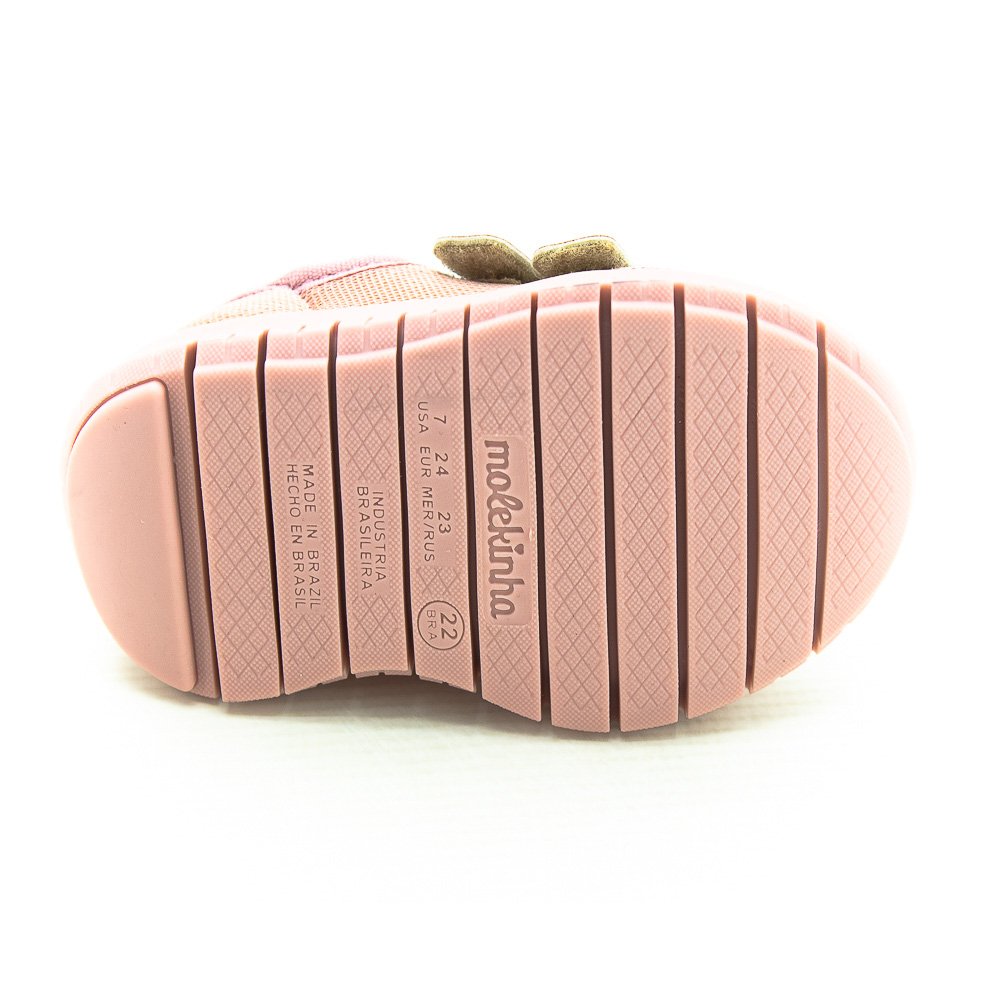Tênis Infantil Menina Molekinha 2736.103 - Rosa Rosa 4