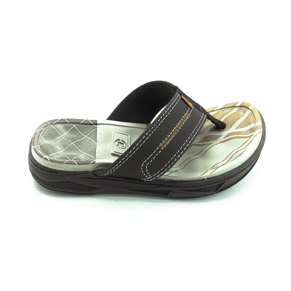 Chinelo Infantil Menino Molekinho 2402.442 - Marrom