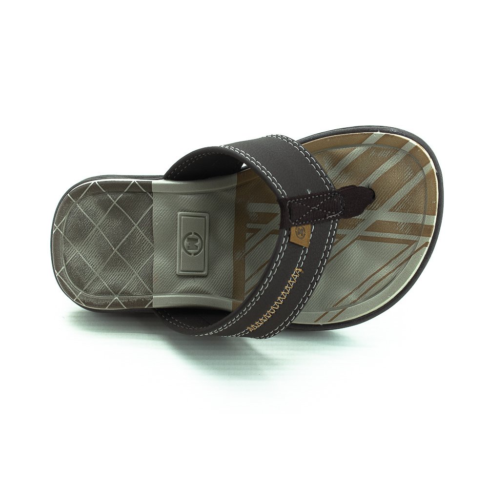 Chinelo Infantil Menino Molekinho 2402.442 - Marrom Marrom 5