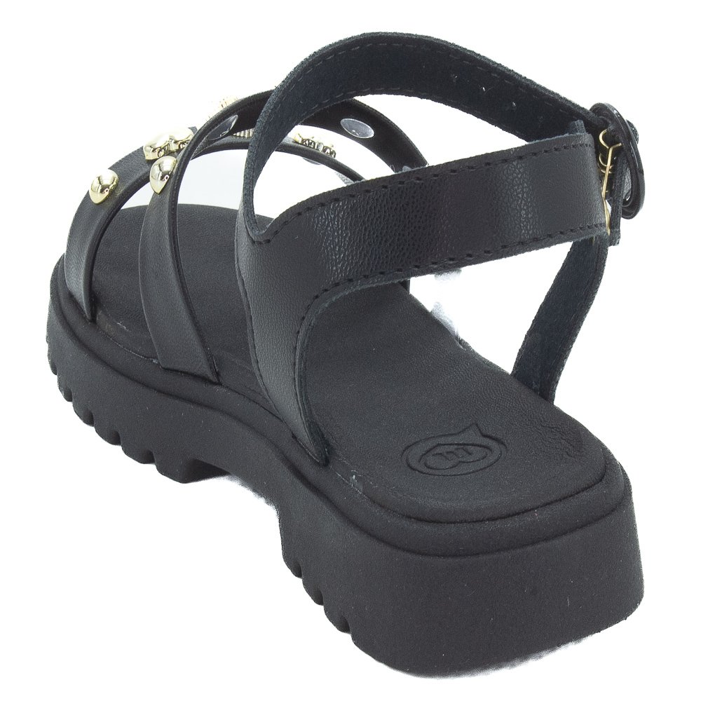 Sandália Infantil Menina Molekinha 2344.142 - Preto Preto 3