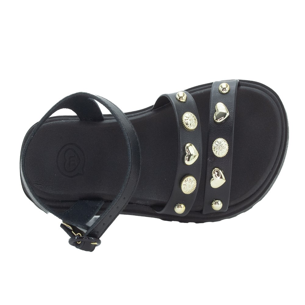 Sandália Infantil Menina Molekinha 2344.142 - Preto Preto 5