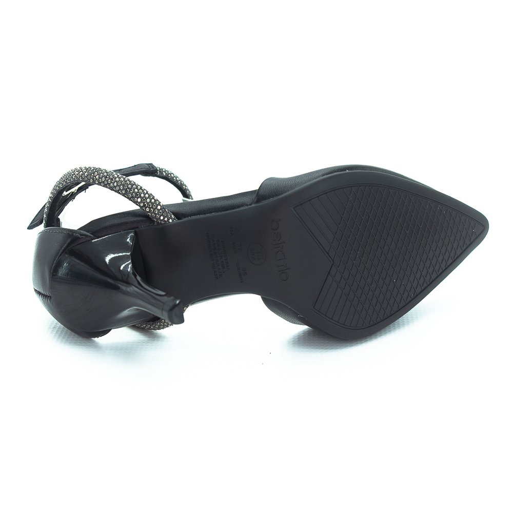 Scarpin Feminino Beira Rio 4122.1490 - Preto Preto 3