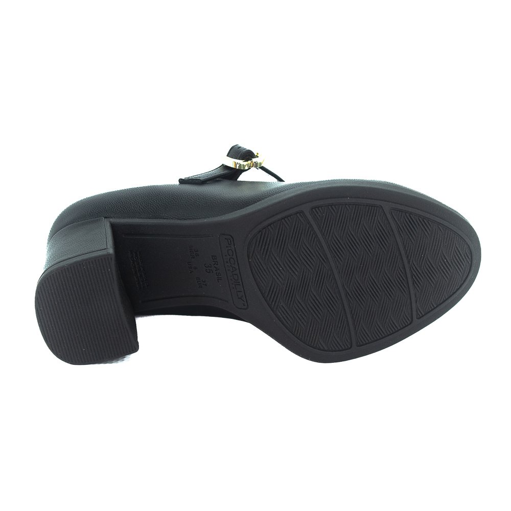 Sapato Feminino Piccadilly 654063-5 - Preto Preto 4